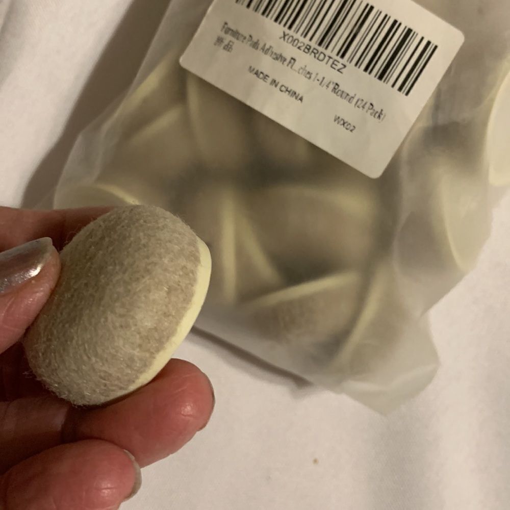 Furniture leg pads. 1 1/4 inch round. 23 pc